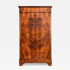 French 19th Century Walnut Louis Philippe Semainier - 4698975