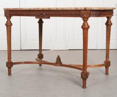 French 19th Century Walnut Louis XVI Center Table - 1827705