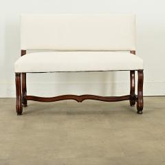French 19th Century Walnut Os de Mouton Bench - 4032642