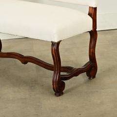 French 19th Century Walnut Os de Mouton Bench - 4032658