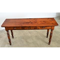 French 19th Century Walnut Server with Burl Front - 4759249