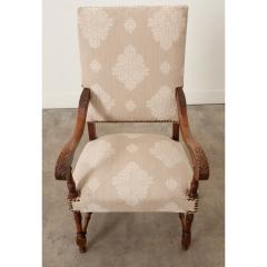 French 19th Century Walnut Upholstered Fauteuil - 3343923