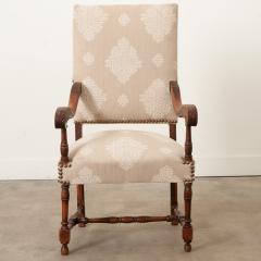 French 19th Century Walnut Upholstered Fauteuil - 3343927