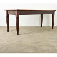 French 19th Century Walnut and Oak Dining Table - 3919698