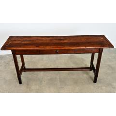 French 19th Century Walnut and Oak Single Drawer Server - 4589848
