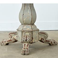 French 19th Century White Marble Top Gueridon with Painted Finish - 4811733