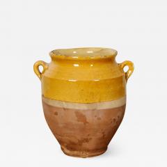 French 19th Century Yellow Glazed Confit Jar - 1596836