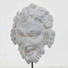 French 19th Century Zinc Bacchus Head Ornament - 4121476