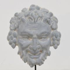 French 19th Century Zinc Bacchus Head Ornament - 4121480