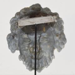 French 19th Century Zinc Bacchus Head Ornament - 4121485