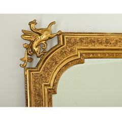 French 19th Gilt Mantel Mirror with Gryphons - 3919635