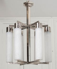 French 20th Century Art Deco Six Light Chandelier - 1213145