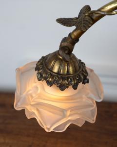 French 20th Century Art Nouveau Bronze Heron Lamp - 4812141