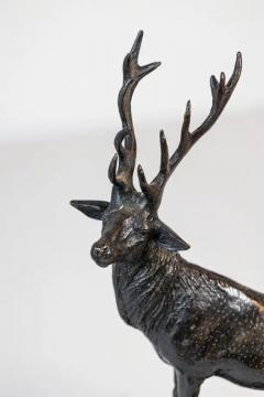 French 20th Century Bronze Statue of a Deer Circa 1920 - 3963115