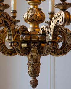 French 20th Century Giltwood Chandelier - 4299010