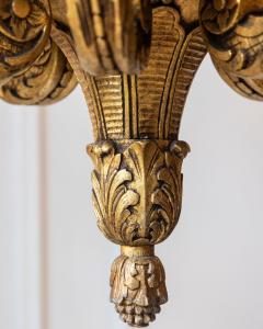 French 20th Century Giltwood Chandelier - 4299034