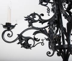 French 20th Century Gothic Style Iron Chandelier - 1699123