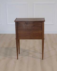 French 20th Century Louis XVI Style Walnut Bedside Table - 4707268