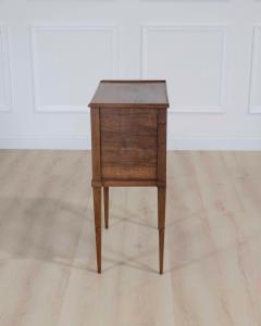 French 20th Century Louis XVI Style Walnut Bedside Table - 4707270