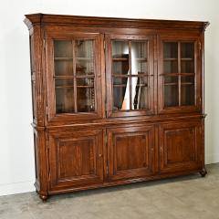 French 20th Century Solid Oak Bibliotheque - 4079466