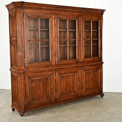 French 20th Century Solid Oak Bibliotheque - 4079503