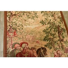 French 20th Century Tapestry Cartoon with Iron Hanger - 4135221