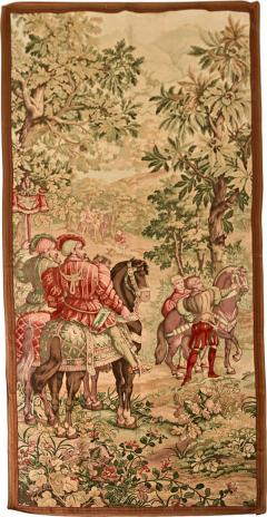 French 20th Century Tapestry Cartoon with Iron Hanger - 4160162