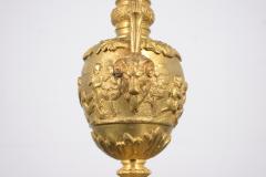 French Antique Brass Gold Plated Urn - 2892156