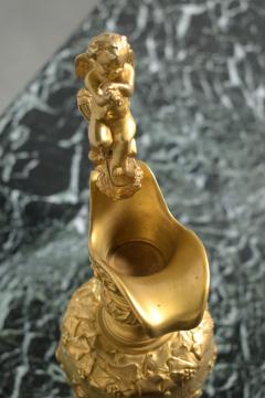French Antique Brass Gold Plated Urn - 2892159