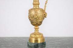 French Antique Brass Gold Plated Urn - 2892160