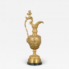 French Antique Brass Gold Plated Urn - 2895926