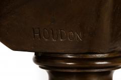 French Antique Bronze Sculpture Bust of Voltaire after Jean Antoine Houdon - 4479745