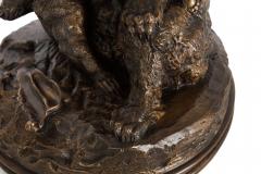 French Antique Bronze Sculpture Family of Bears by Delabrierre - 4617507