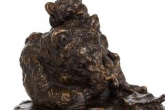 French Antique Bronze Sculpture Family of Bears by Delabrierre - 4617510