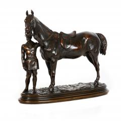 French Antique Bronze Sculpture Race Horse Walter Scott by Alfred Barye - 4485189