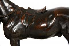 French Antique Bronze Sculpture Race Horse Walter Scott by Alfred Barye - 4485194