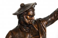 French Antique Bronze Sculpture Scottish Hunter Pierre Jules Mene ca 1900 - 4570199
