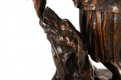 French Antique Bronze Sculpture Scottish Hunter Pierre Jules Mene ca 1900 - 4570206