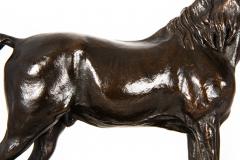 French Antique Bronze Sculpture of Ibrahim Arabian Stallion by Pierre J Mene - 4619929