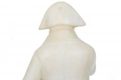 French Antique Carved Alabaster Sculpture Statue of Napoleon 20 1 2 H - 4502508