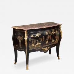 French Antique Louis XV Style Gilt Bronze Mounted Chinoiserie Commode - 3713088