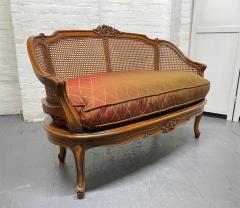 French Antique Style Caned Loveseat - 2121408