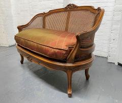 French Antique Style Caned Loveseat - 2121409