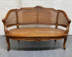 French Antique Style Caned Loveseat - 2121415