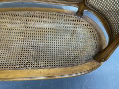 French Antique Style Caned Loveseat - 2121416