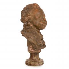 French Antique Terracotta Bust of Compte d Artois by Fernand Cianciani - 4575058