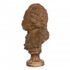 French Antique Terracotta Bust of Compte d Artois by Fernand Cianciani - 4575060