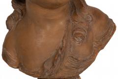 French Antique Terracotta Sculpture Bust of Comtesse D Artois by Fernand Cian - 4575273
