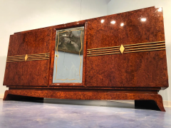 French Art Deco Amboyna Sideboard 1940s - 2599738