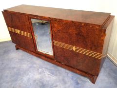 French Art Deco Amboyna Sideboard 1940s - 2599742